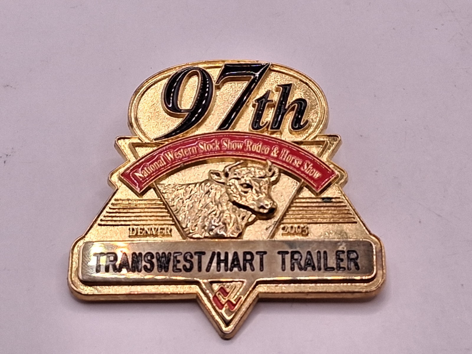 Vintage 97TH National Western Stock Show Rodeo Denver COORS BEER Pin Badge 2003 Vintage 97TH National Western Stock Show Rodeo Denver COORS BEER Pin Badge 2003