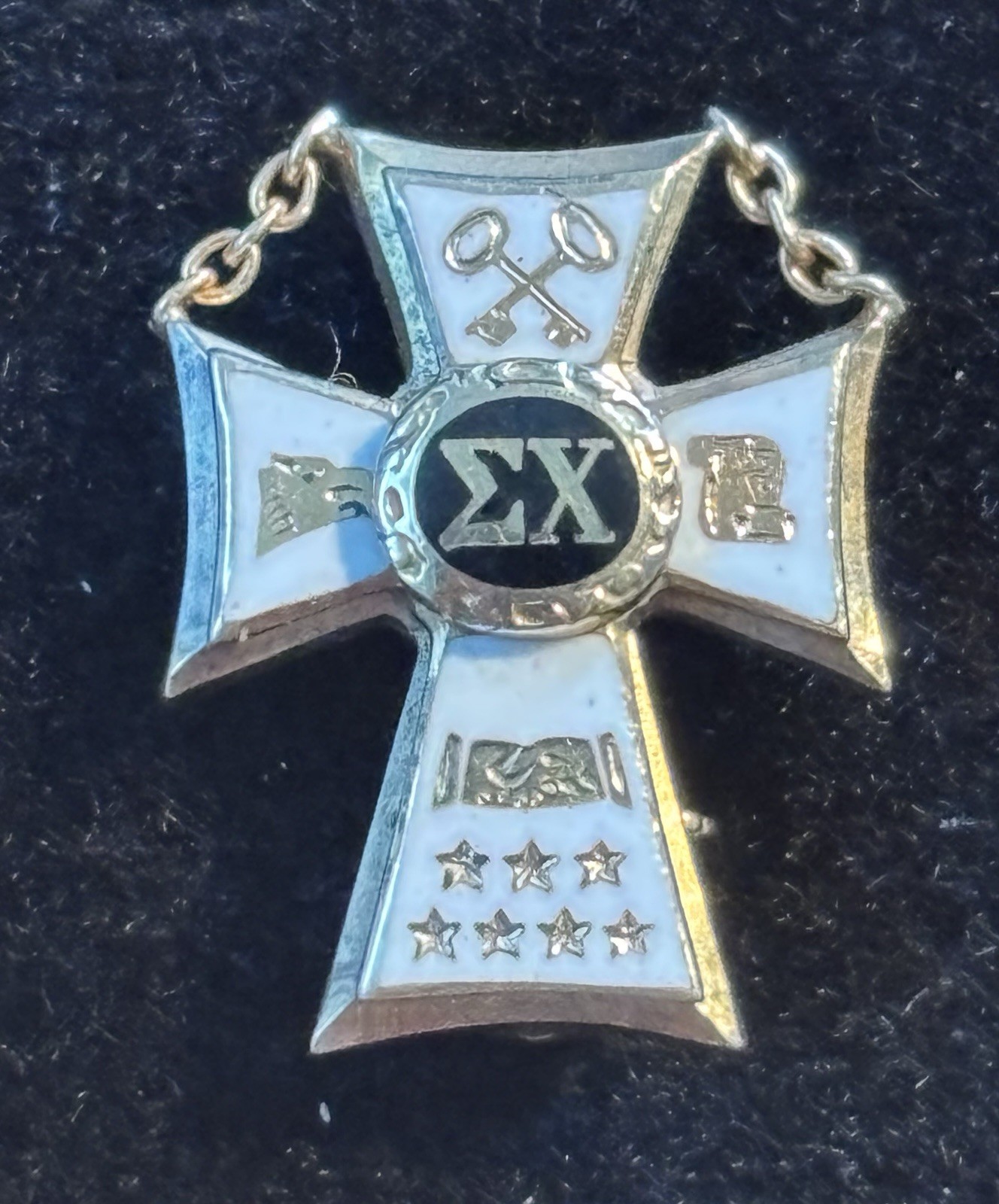 1947 Sigma Chi Fraternity Badge Pin 10k - Gamma Kappa @ Utah State 1947 Sigma Chi Fraternity Badge Pin 10k - Gamma Kappa @ Utah State