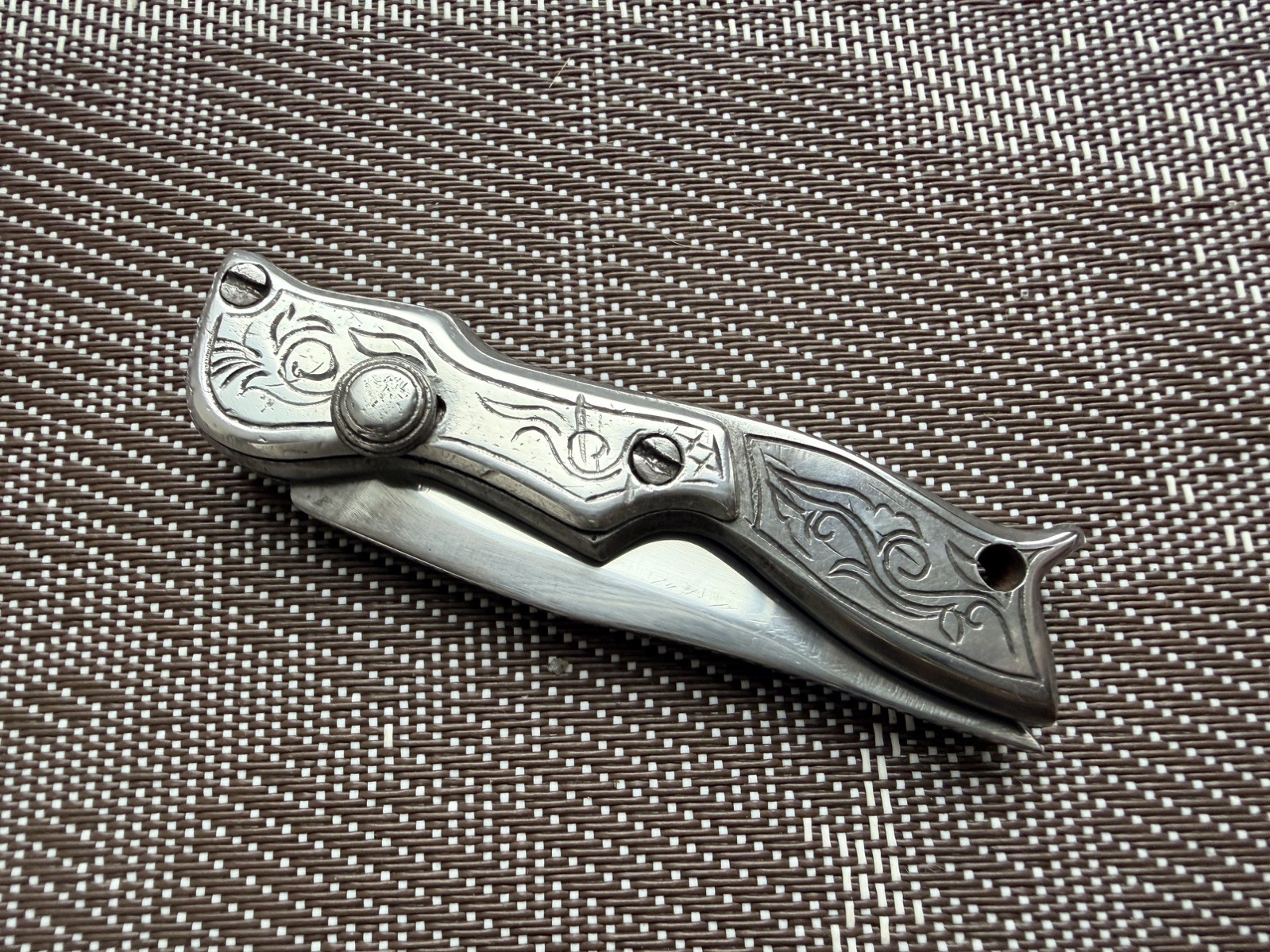 Vintage RARE Soviet Pocket Folding Frame Knife Prison ITK Handmade Vintage RARE Soviet Pocket Folding Frame Knife Prison ITK Handmade