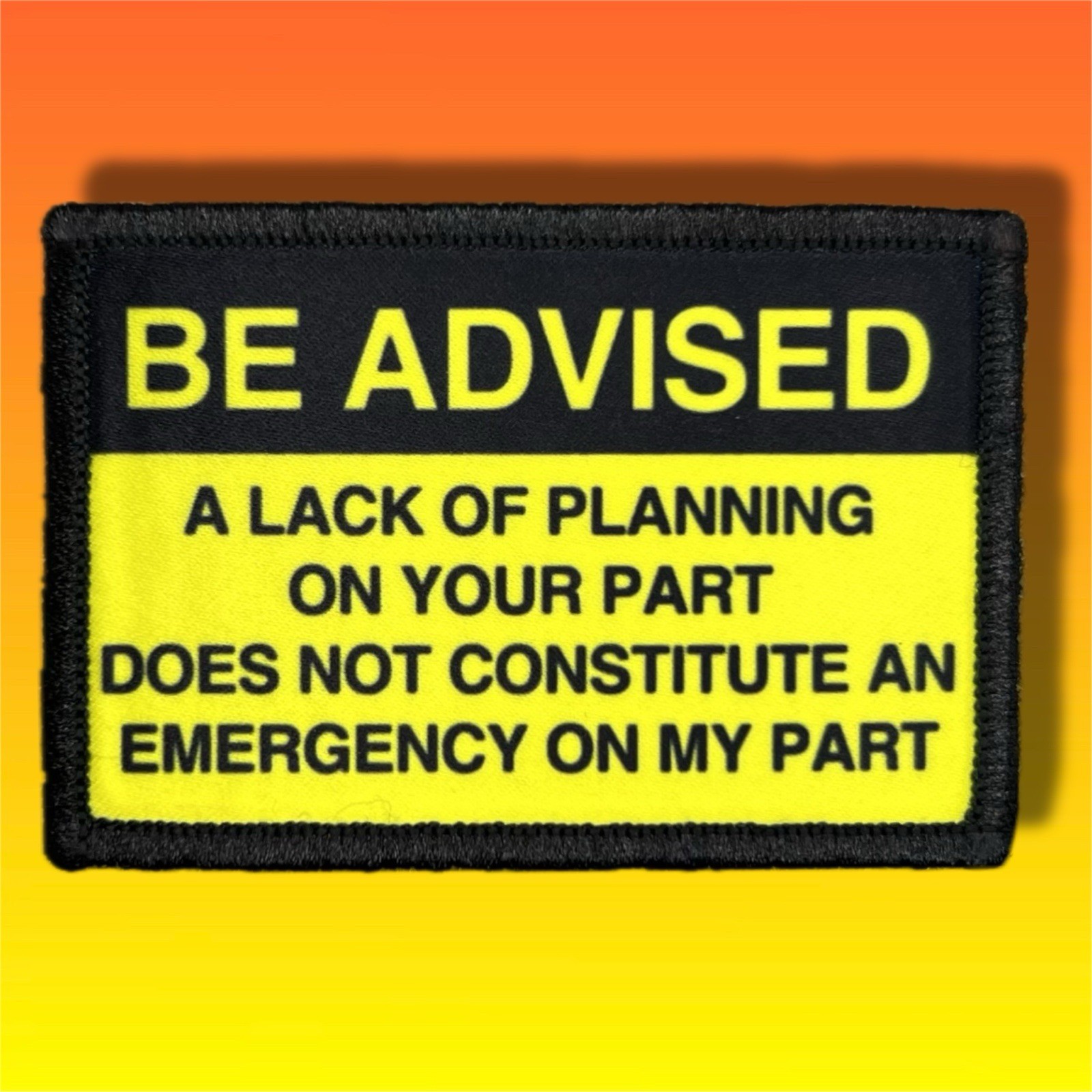 Lack Of Planning Patch Morale / Military Tactical Hook & Loop 177