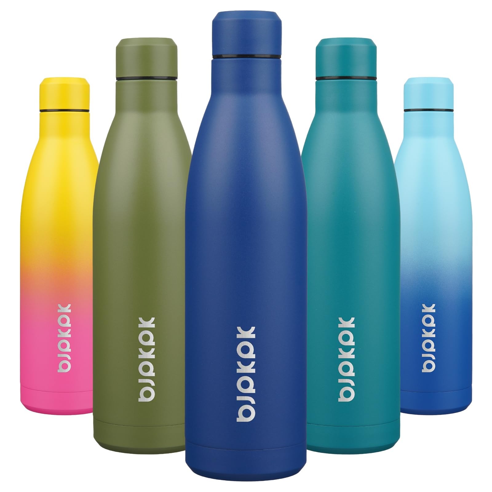 BJPKPK 25 oz Insulated Stainless Steel Water Bottle, Metal 25 Ounces, Blue BJPKPK 25 oz Insulated Stainless Steel Water Bottle, Metal 25 Ounces, Blue