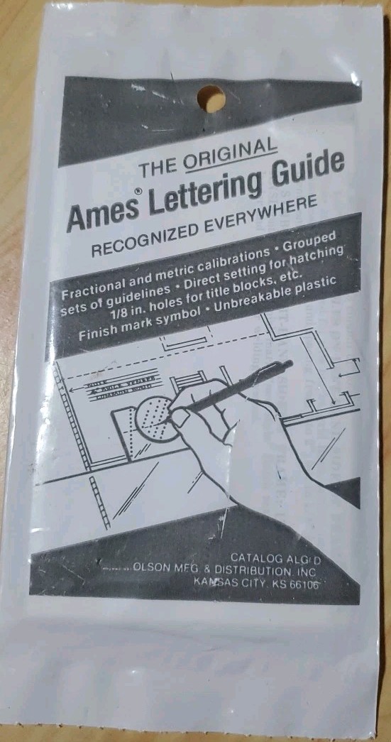 Vtg NIP Ames Lettering Guide Template Drafting Architecture Technical Drawing Vtg NIP Ames Lettering Guide Template Drafting Architecture Technical Drawing