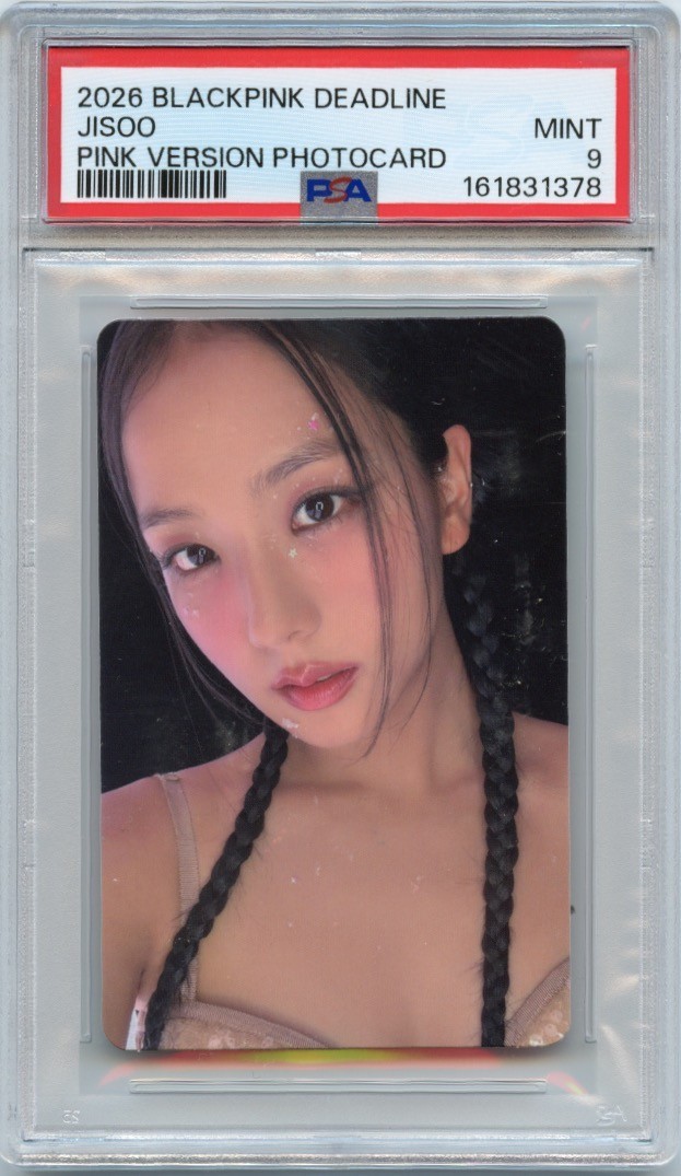 2026 BLACKPINK DEADLINE JISOO PINK VERSION PHOTOCARD PSA 9