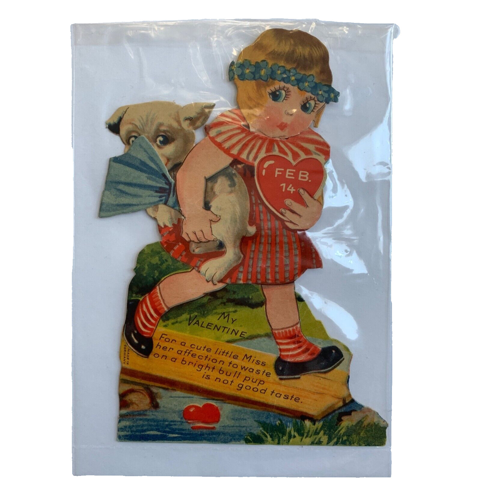 Vintage Germany Valentine\'s Day Articulating Card