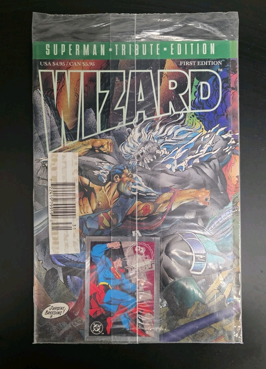Wizard - SUPERMAN TRIBUTE EDITION - SEALED NEW - First Edition