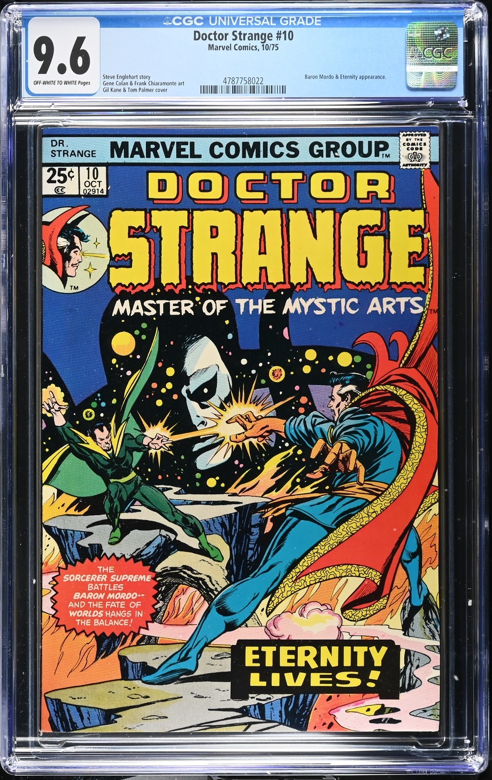 🔮 Doctor Strange #10 CGC 9.6 OWW Marvel 1975 Gil Kane Bronze Age Cover