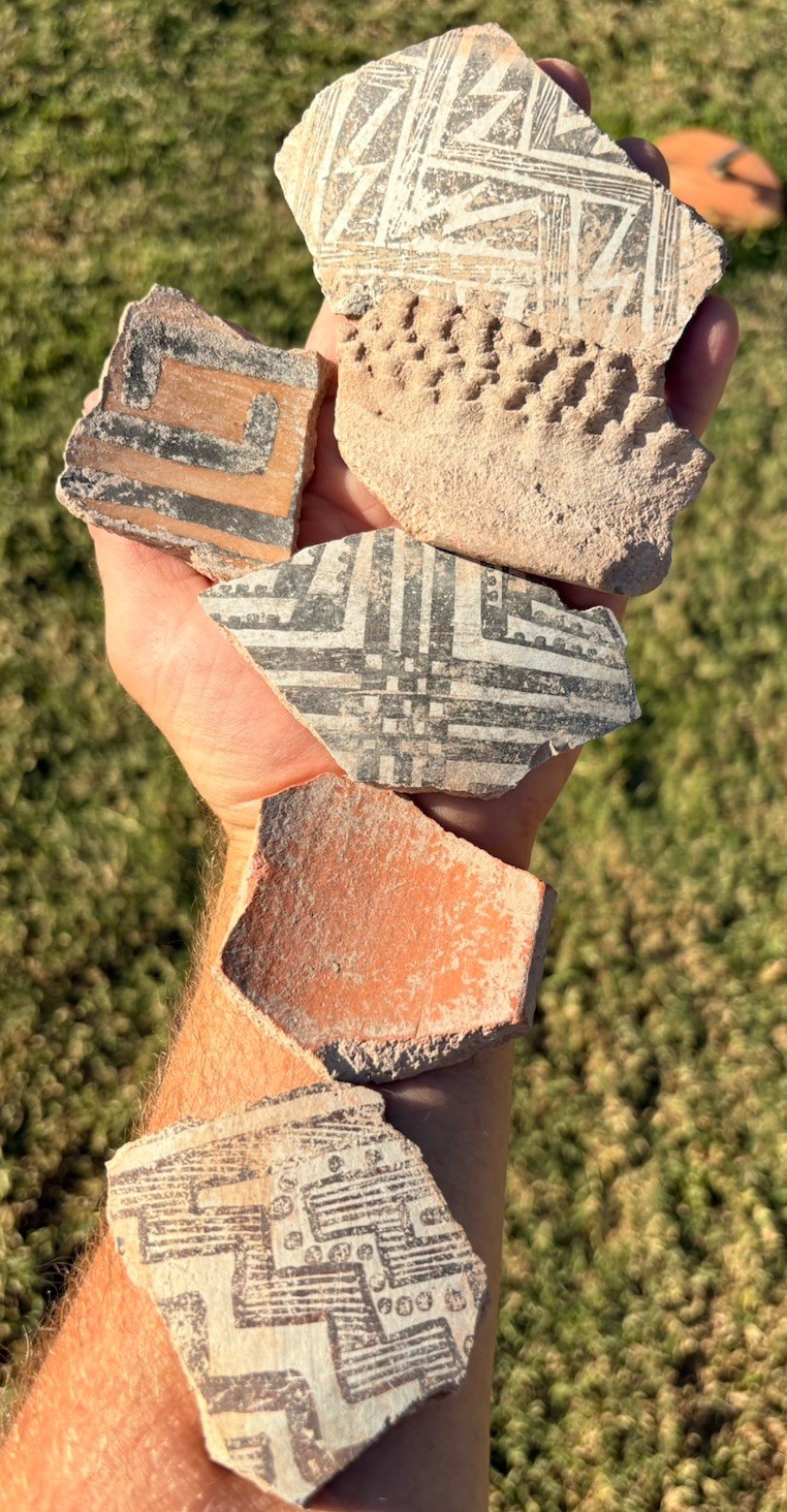 ☘️RR⚒: 6 Large Anasazi Pottery Shards From Northeast Arizona ☘️RR⚒: 6 Large Anasazi Pottery Shards From Northeast Arizona