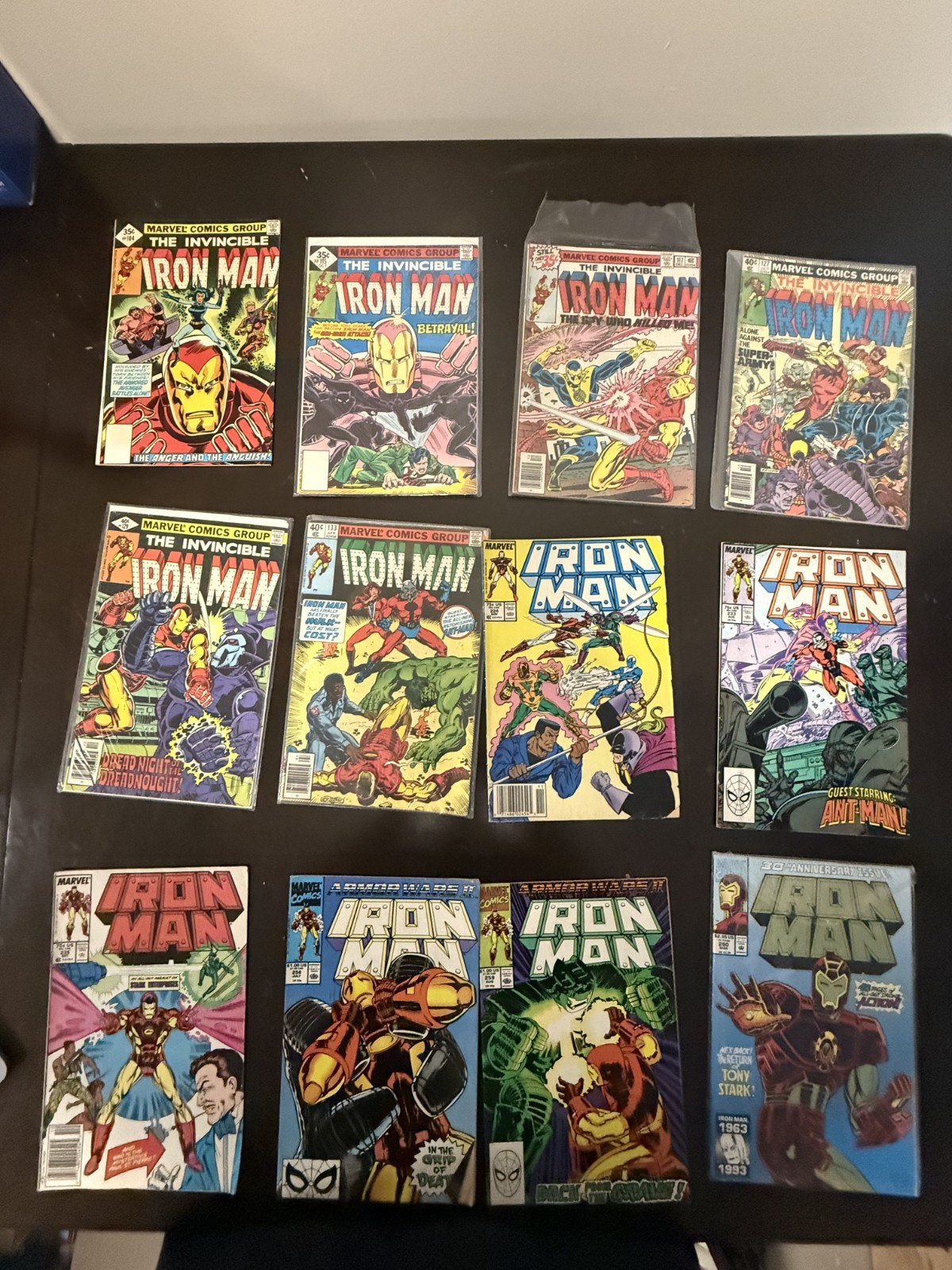 Invincible Iron Man 12 Comic Lot #104-290 Marvel Bronze Copper Age