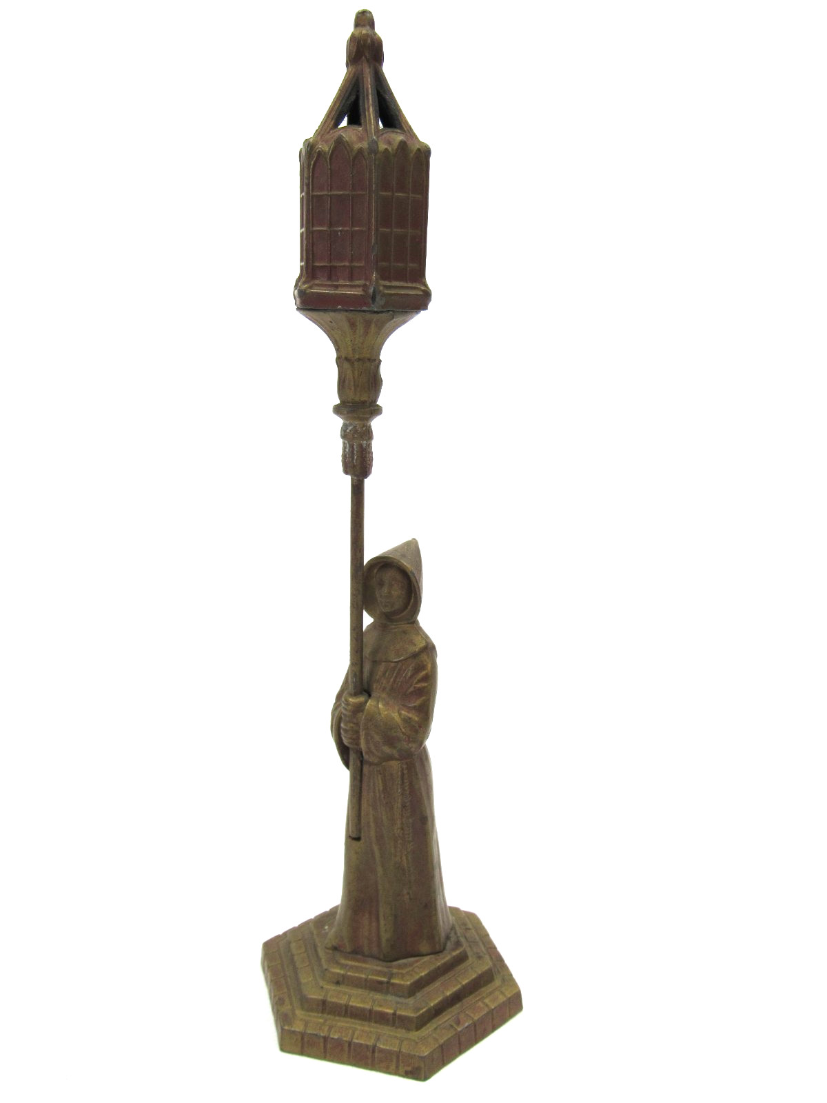 Vantines France Incense Burner Monk Lantern 1225 Bronzed Antique