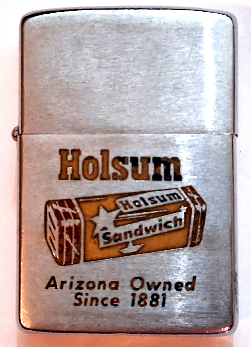 Vintage Holsum Bread Co since 1881 Zippo lighter - 1959 - chrome - USED