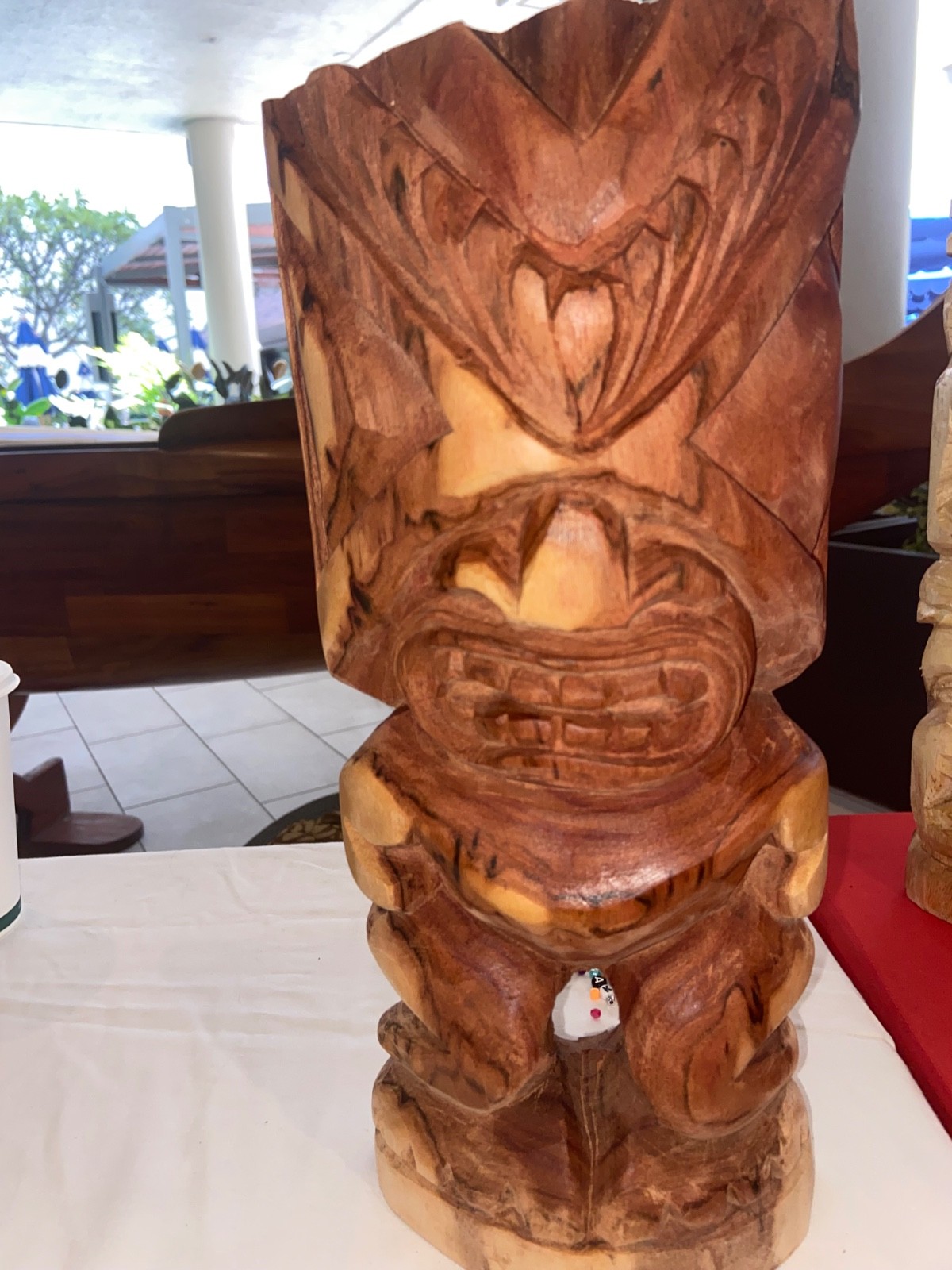 HAWAIIAN HANDCARVED BY OUTRIGGER HOTELS CARVER ARTIST IN WAIKIKI: TIKI KU HAWAIIAN HANDCARVED BY OUTRIGGER HOTELS CARVER ARTIST IN WAIKIKI: TIKI KU