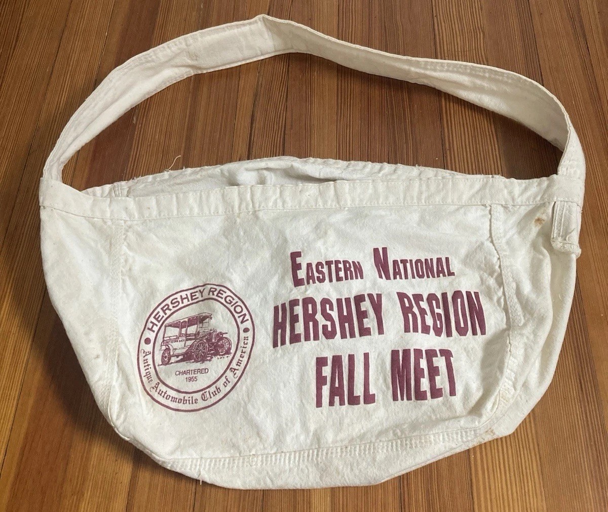 AACA Hershey PA Press Newspaper Carrier Delivery Cloth Linen Vintage Bag Auto AACA Hershey PA Press Newspaper Carrier Delivery Cloth Linen Vintage Bag Auto