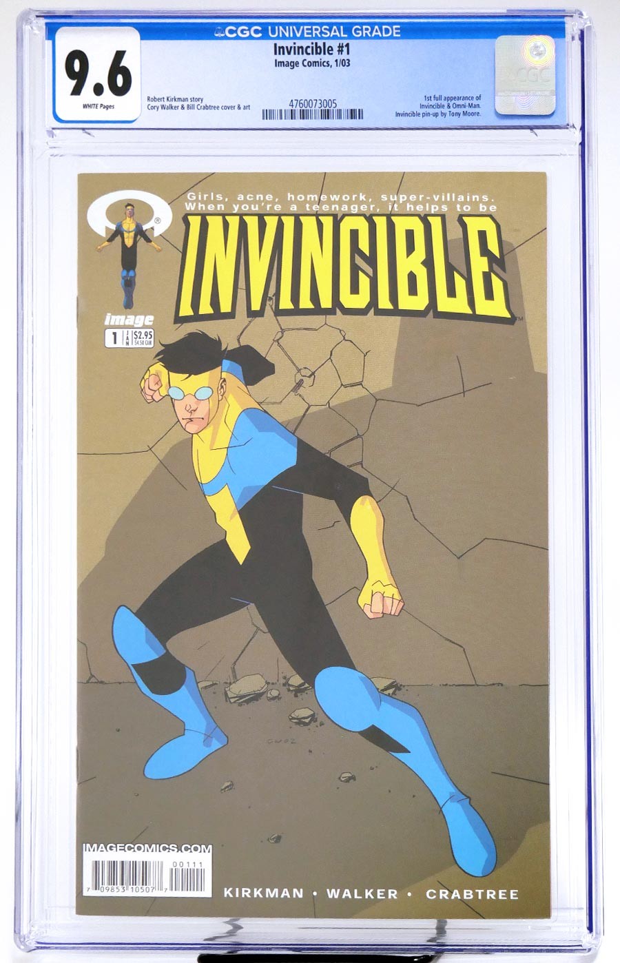 Invincible #1 Cover Q 1st Ptg CGC 9.6 CGC