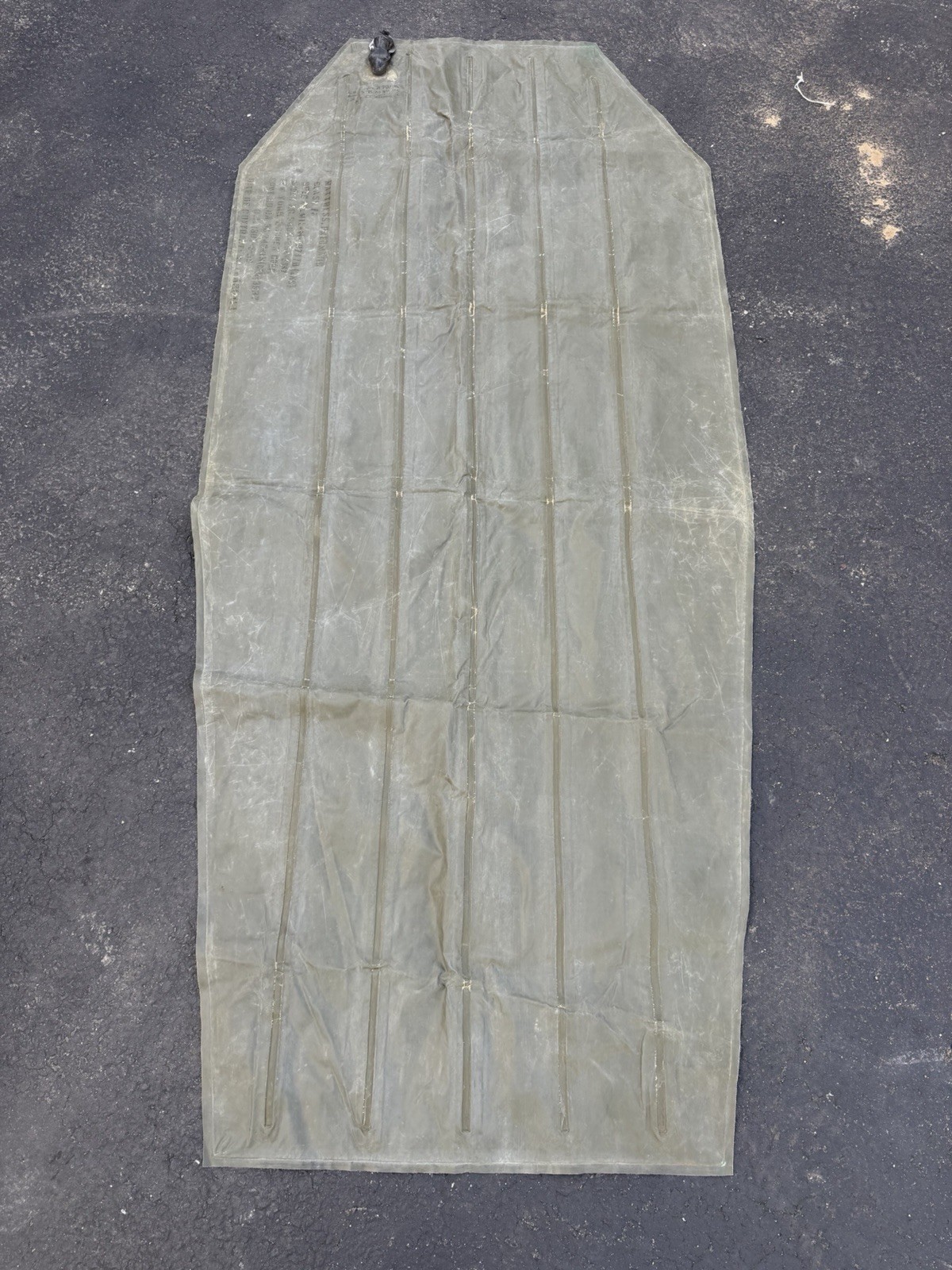 Vintage US Army Military Surplus Mattress Pneumatic Class II Air Mattress