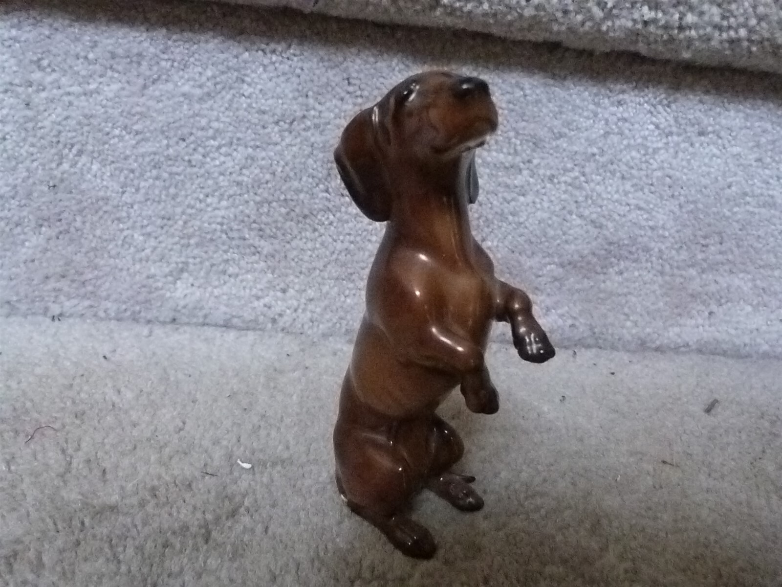 VINTAGE Lorenz Hutschenreuth Figurine Standing Begging Dachshund Dog EUC 5\