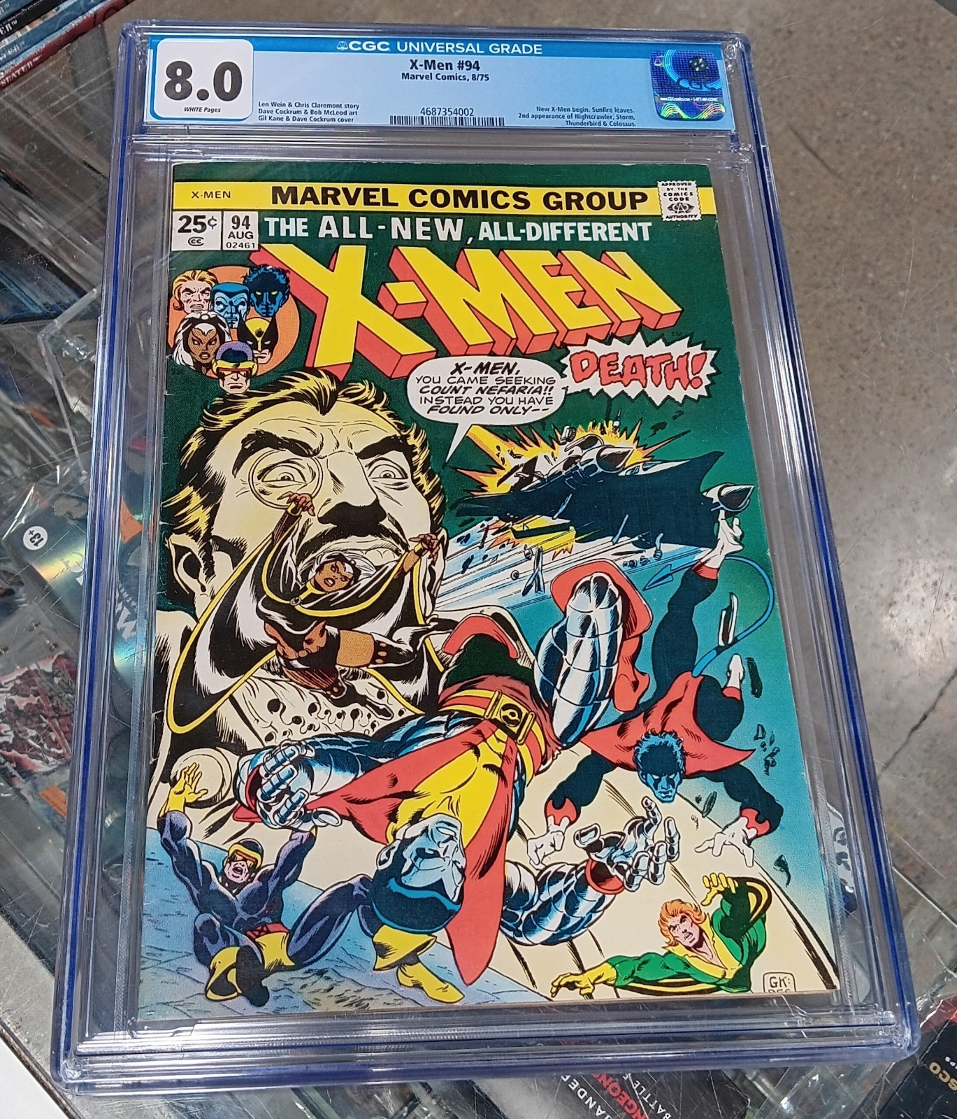 X-Men #94. Graded 8.0. A New Era of X-Men Begins