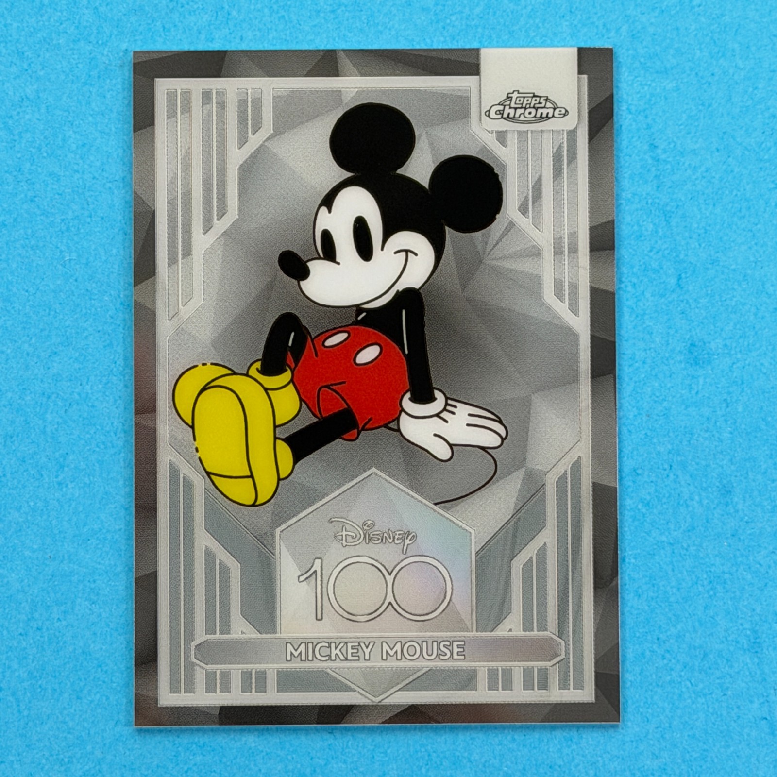 2023 Topps Chrome Disney 100 Mickey Mouse Base #1 Mint Clean Copy 2023 Topps Chrome Disney 100 Mickey Mouse Base #1 Mint Clean Copy