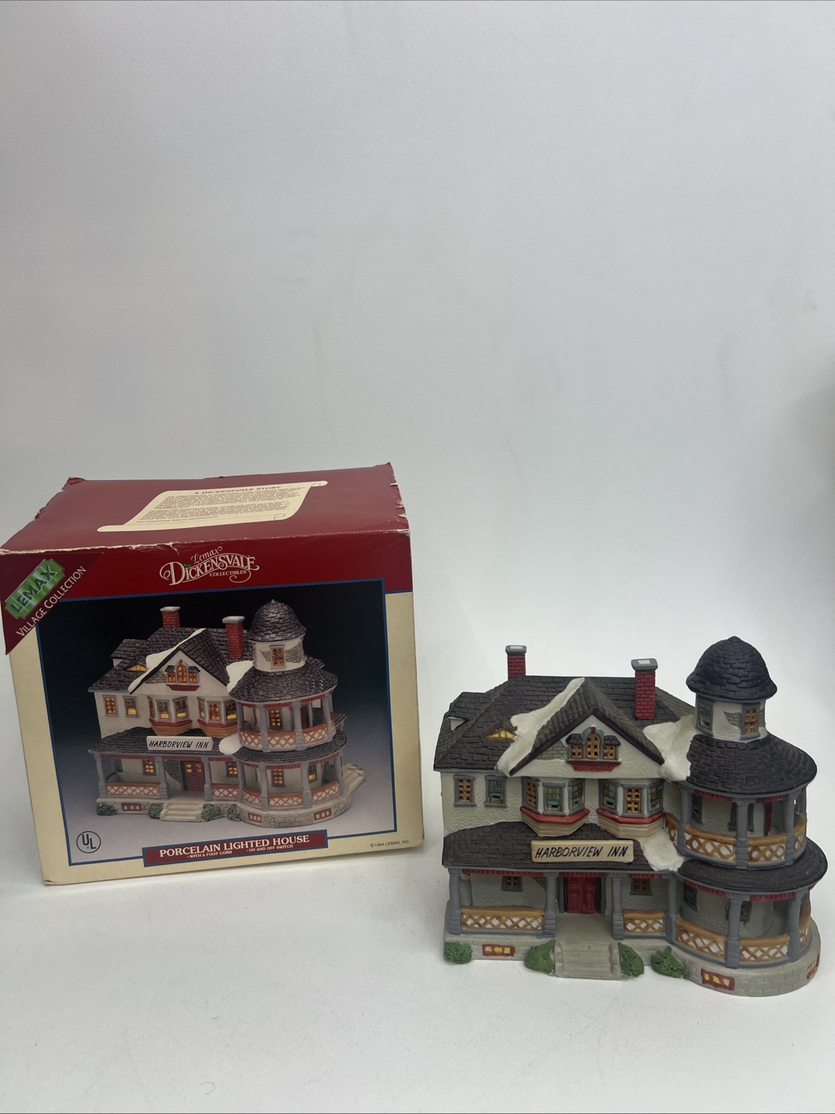 Lemax Dickensvale Harborview Inn Christmas Village 1994- Does Not Include Cord