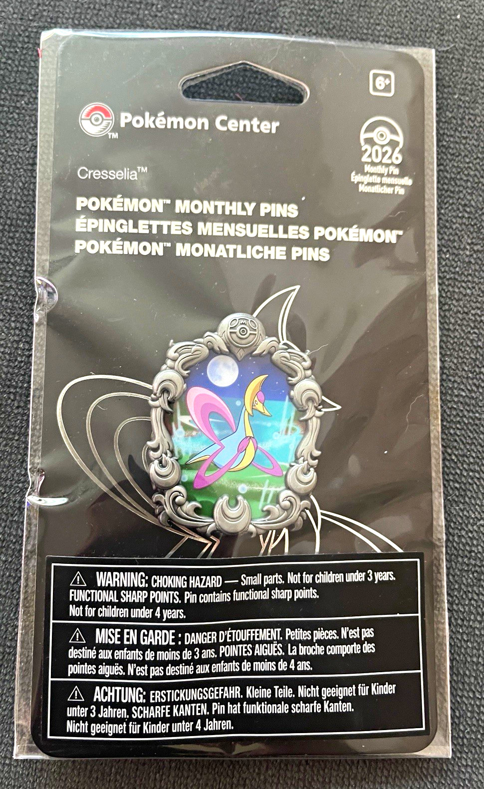 Pokémon Center 2026 Monthly Pins LOT OF 4 Legendary Moments Pins