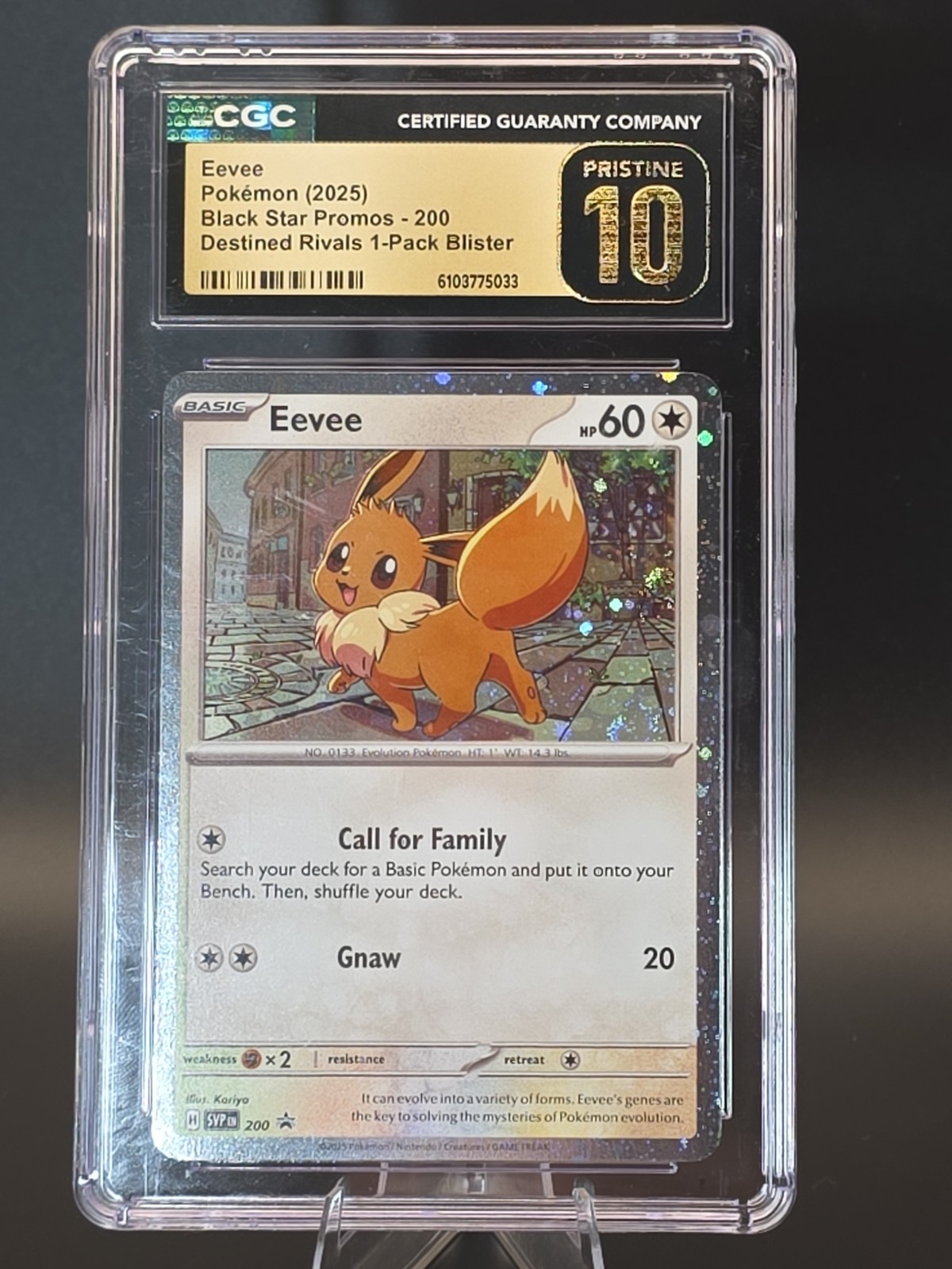 3 Swirl 🌀🌀🌀 2025 Pokemon BS Promo Eevee Destined Rivals #200 CGC Pristine 10 