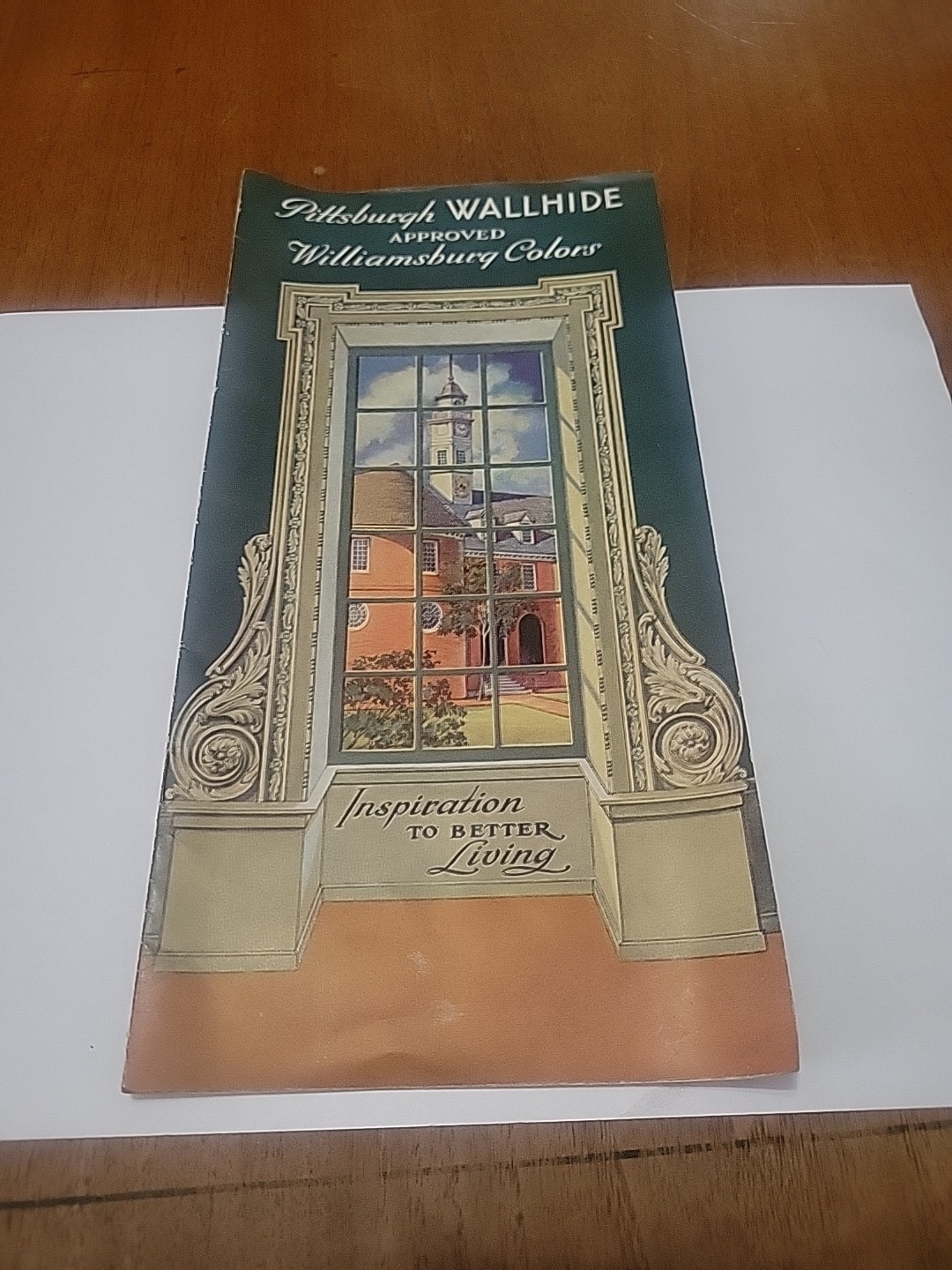 Vintage Pittsburgh Plate Glass Wallhide Williamsburg Paint Brochure Advertising 