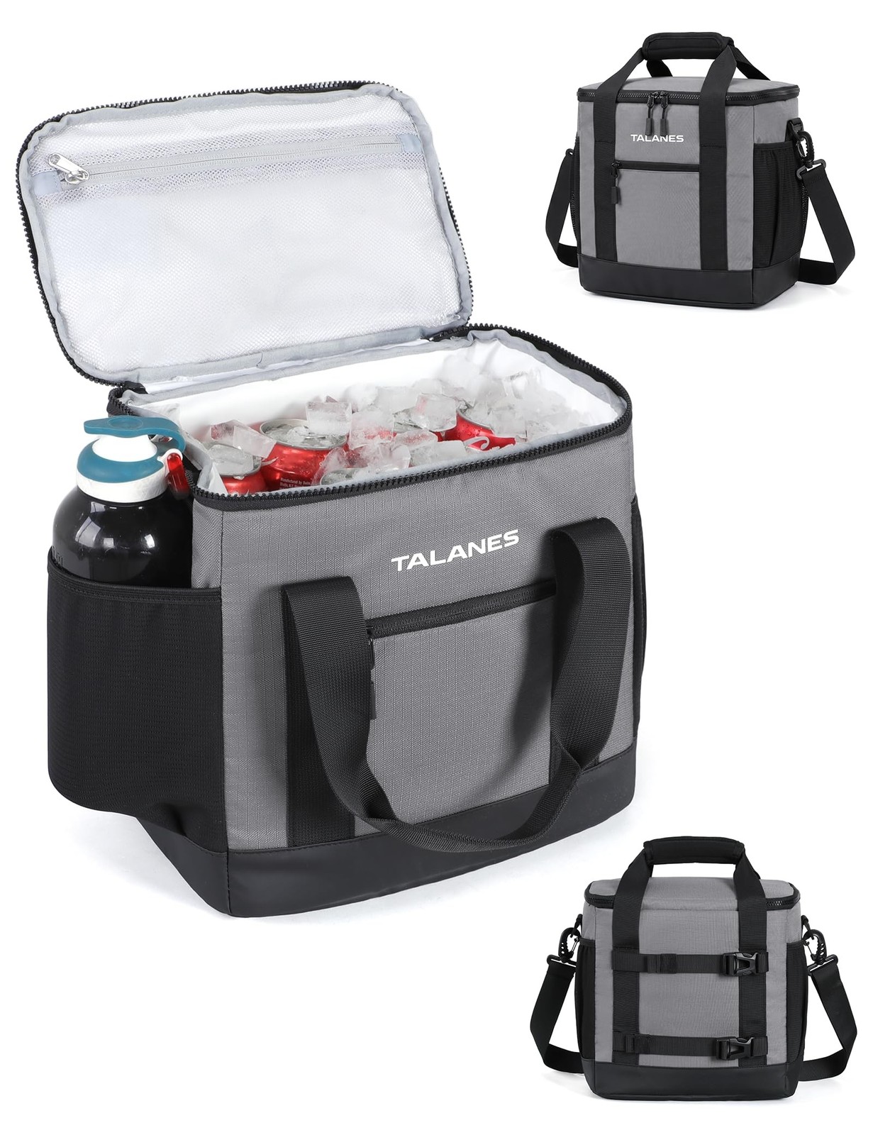 Golf Cart Cooler Bag, 24-Can Soft Sided Ice Chest Gray Golf Cart Cooler Bag, 24-Can Soft Sided Ice Chest Gray