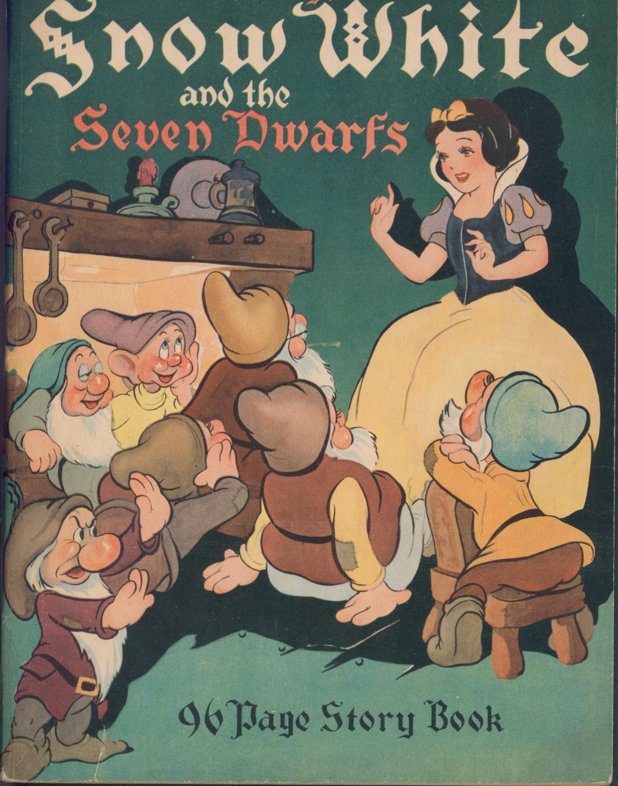 Vintage 1938 Walt Disney's Snow White & the Seven Dwarfs Story Book