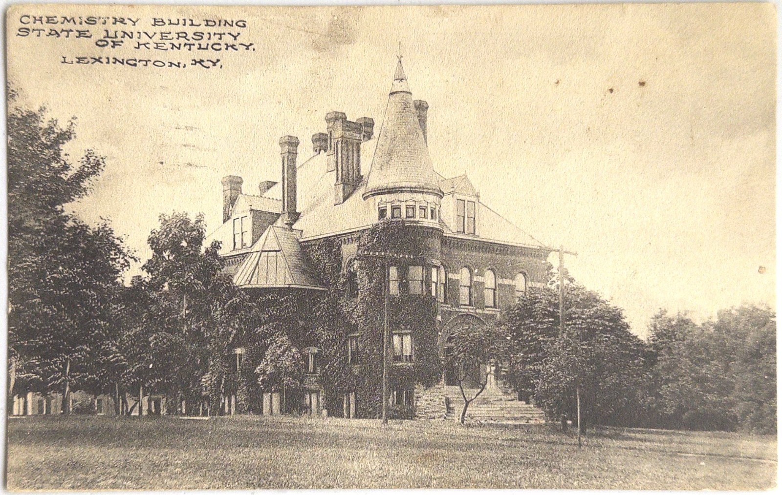 Lexington, KY - State University of Kentucky Vintage Chemistry Building Postcard