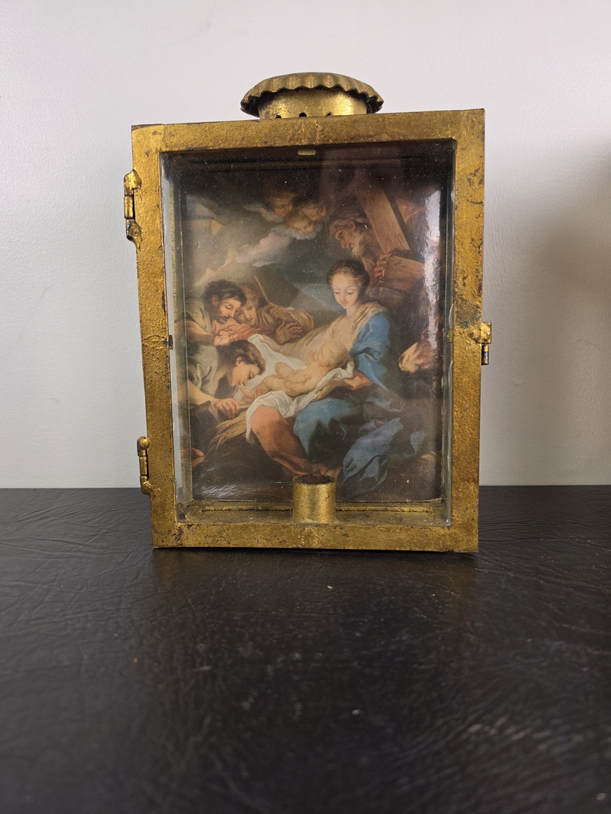 Vintage Religious Candle Box \ Vintage Religious Candle Box \