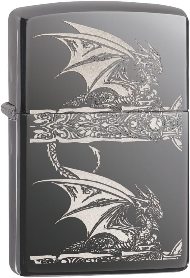 Zippo Anne Stokes Dragon Black Ice 28961 Zippo Anne Stokes Dragon Black Ice 28961
