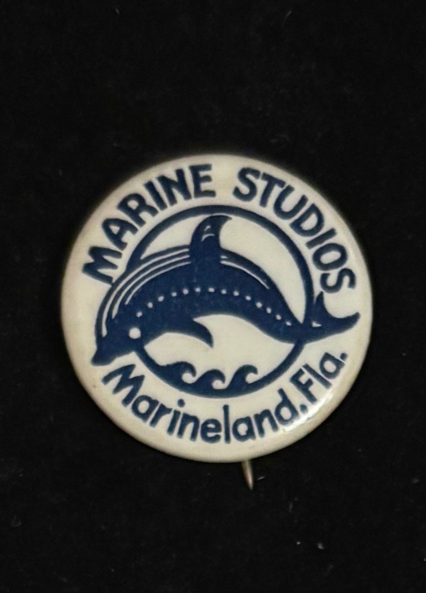 Vintage 1940s Marine Studios Marineland Florida Souvenir Pin