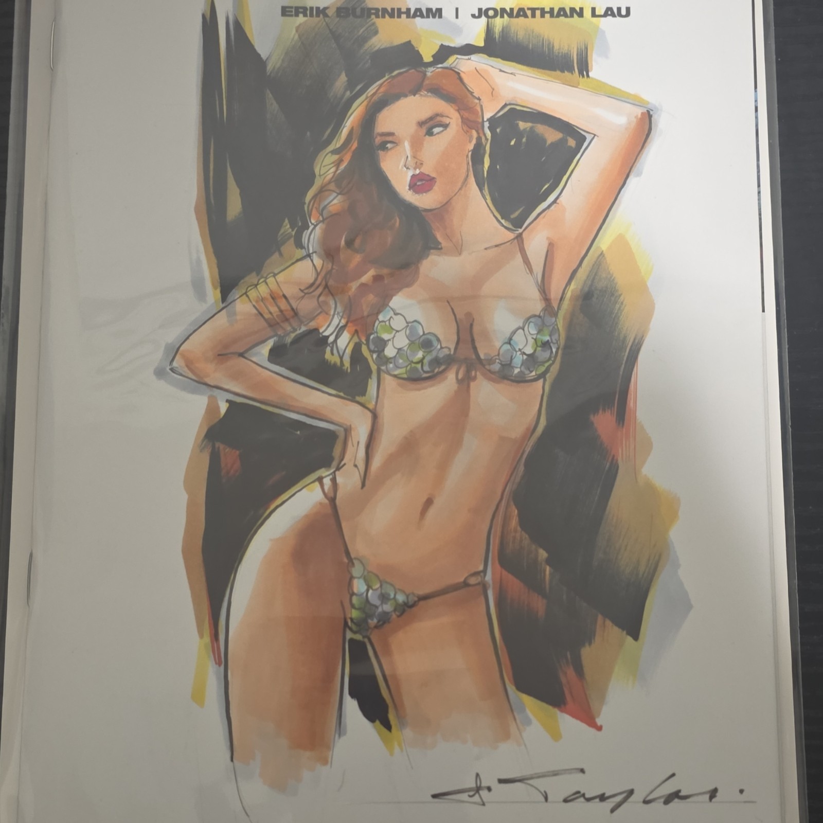 Dynamite Red Sonja: Age of Chaos Sketch Art by J. Taylor Signed Original Dynamite Red Sonja: Age of Chaos Sketch Art by J. Taylor Signed Original