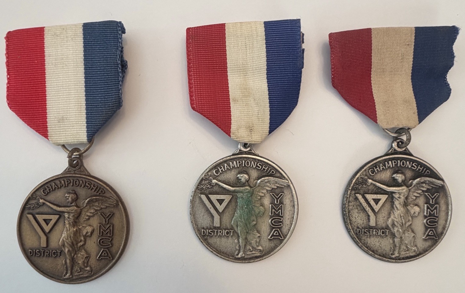 YMCA Lot 3 District Championship Silver Bronze Medals Cadet Girls Swimming