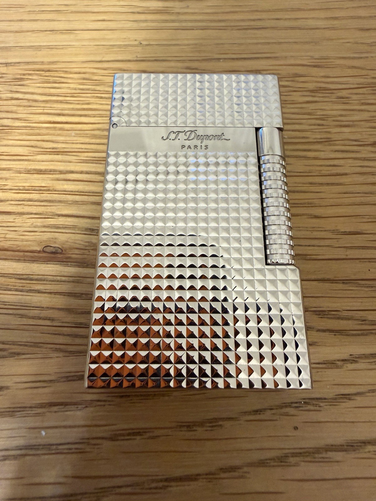 S.T. Dupont Le Grand Dupont Cling Diamond Head C23011 - Palladium - S.T. Dupont Le Grand Dupont Cling Diamond Head C23011 - Palladium -