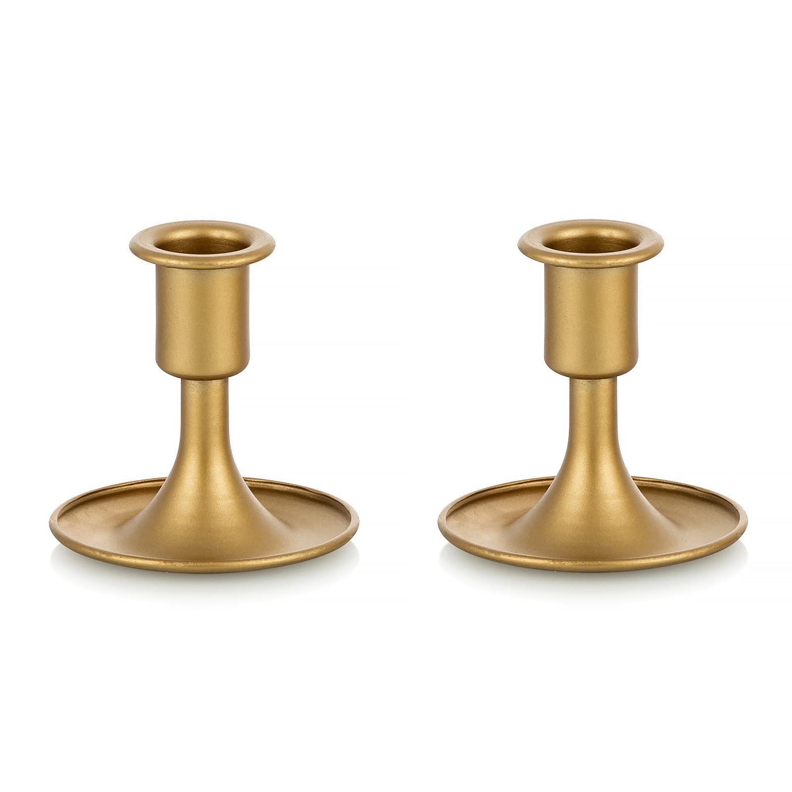 Candlestick Holders Taper Candle Holders, Romadedi Gold 2 pcs, Candlestick Holders Taper Candle Holders, Romadedi Gold 2 pcs,