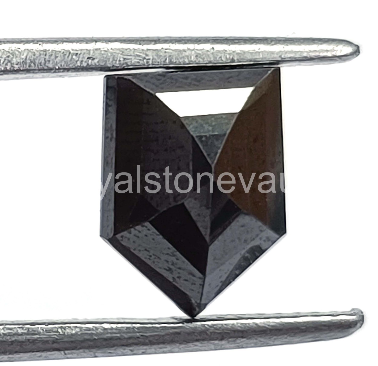 IGL Certified 3.10 Ct Natural Black Sapphire Fancy Shape Loose Gemstone 5AOR