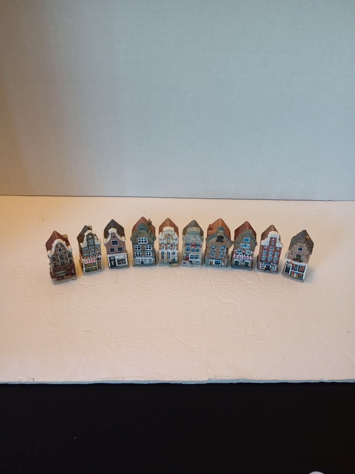 Amsterdam souvenir canal houses miniature shops Lot Of 10