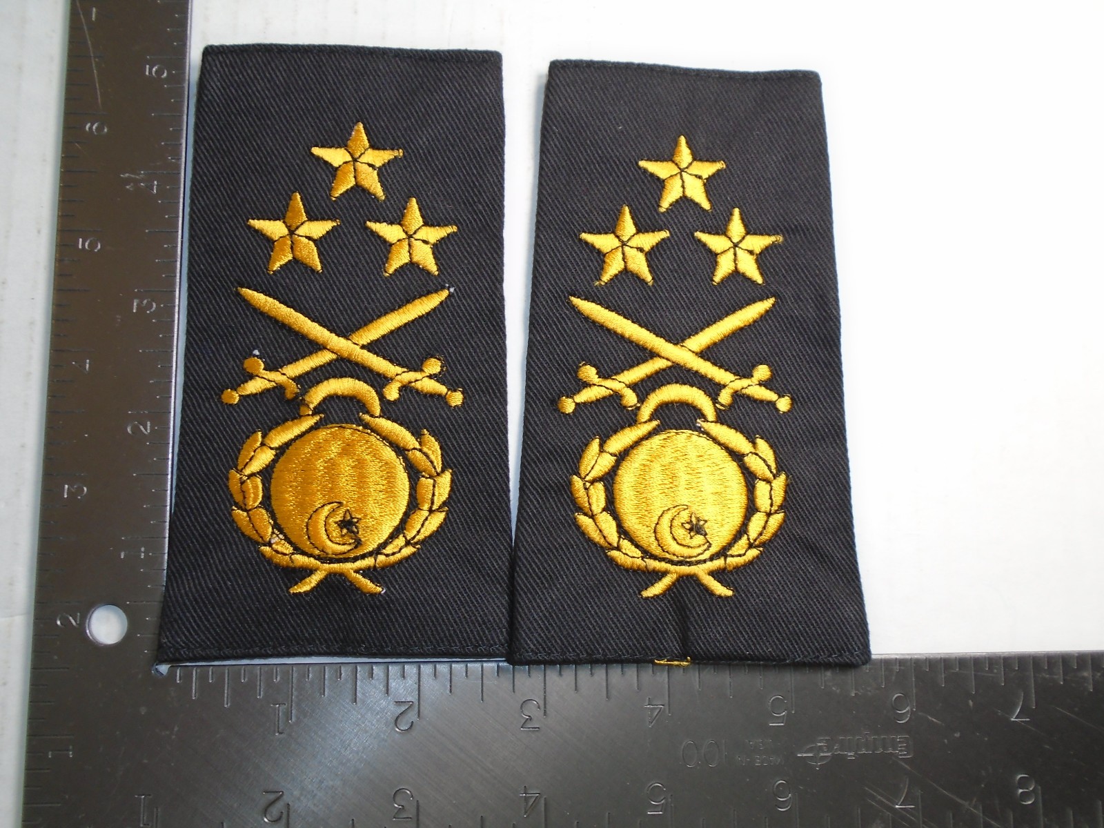 Vintage Algeria/Algerian Navy Lieutenant General Shoulder Boards