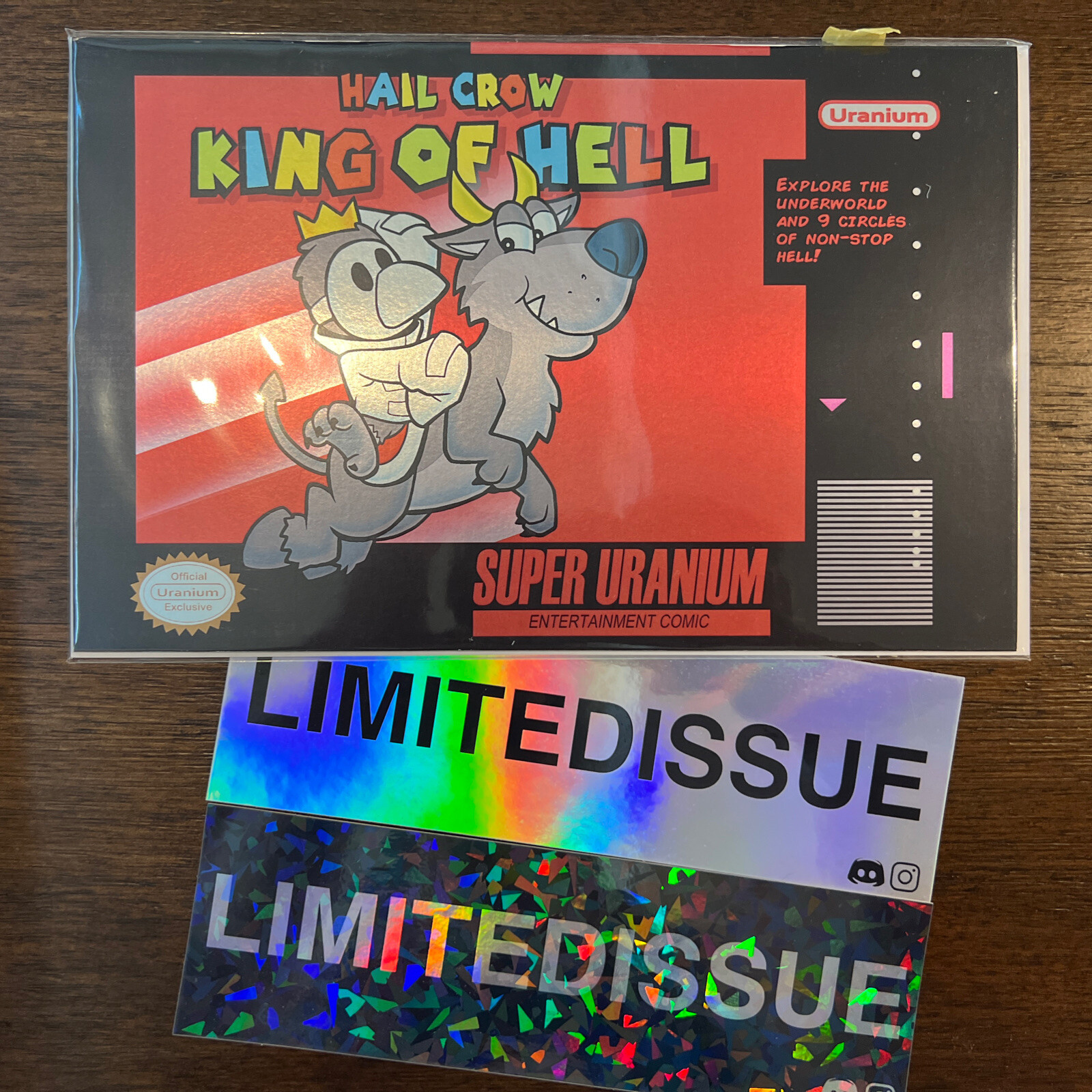 Hail Crow King of Hell #1 - Super Nintendo Mario Bros Homage LTD Red foil Hail Crow King of Hell #1 - Super Nintendo Mario Bros Homage LTD Red foil