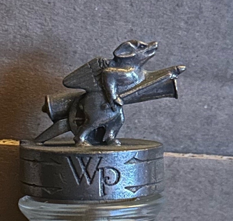 WhistlePig Bottle SUPER RARE The Independent Pewter Topper & Straight Rye Bottle