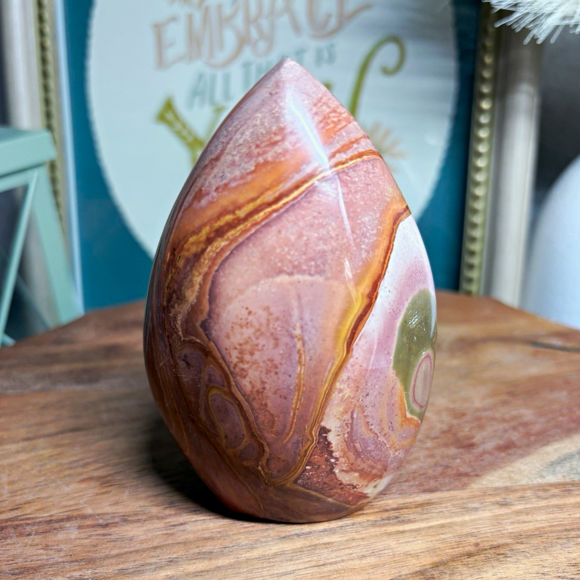 Polychrome Jasper Teardrop Approximately 3.79 in Polychrome Jasper Teardrop Approximately 3.79 in
