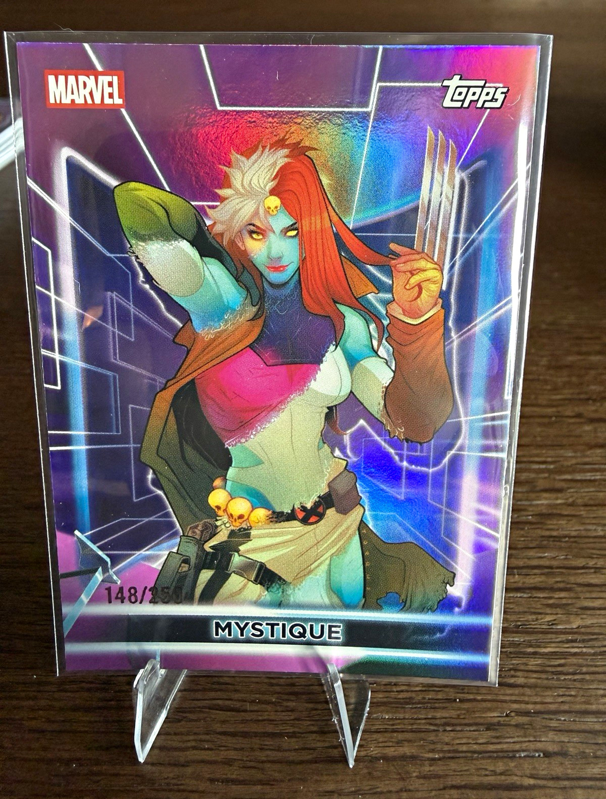 2026 Topps Marvel Neon Mystique #91 /250 148/250 X-Men Foil Parallel
