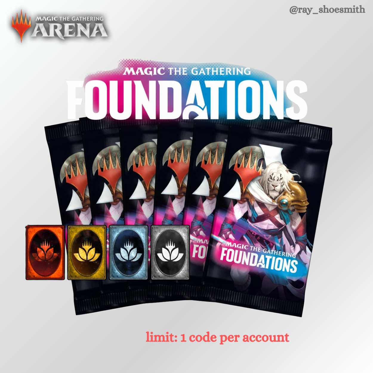 Magic Arena Code 6x Foundations booster Magic Arena Code 6x Foundations booster