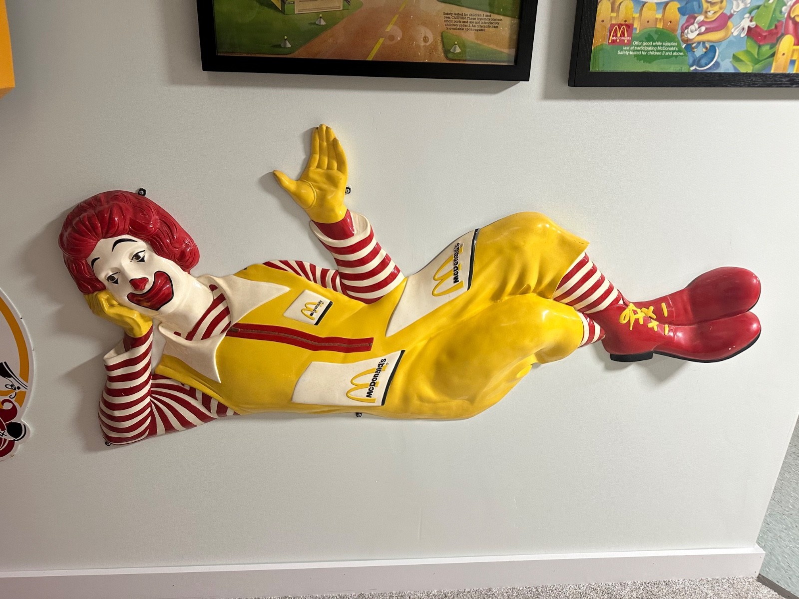 Vintage 1980s Ronald McDonald McDonald\'s Setmakers 3D Plaque Vintage 1980s Ronald McDonald McDonald\'s Setmakers 3D Plaque