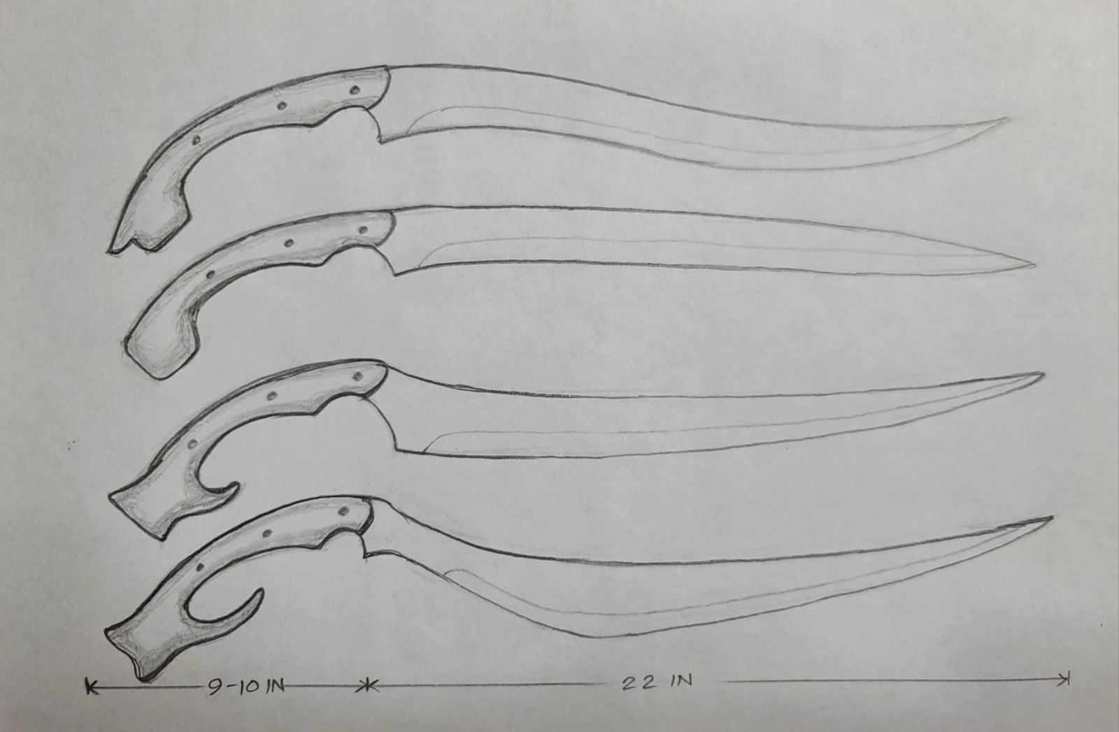 Set of 4 Handmade Forge Carbon Steel Swords Full Tang For My Client
