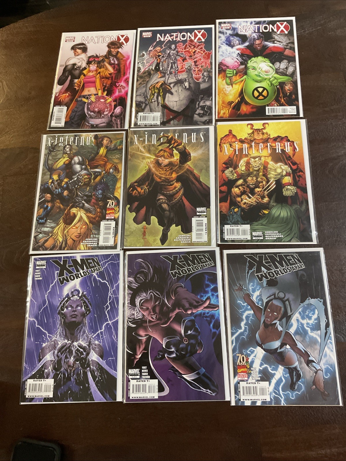 X-INFERNUS #2-4, X-Men Worlds Apart #2-4, NationX #2-4  (2008-10 Marvel) VF-NM