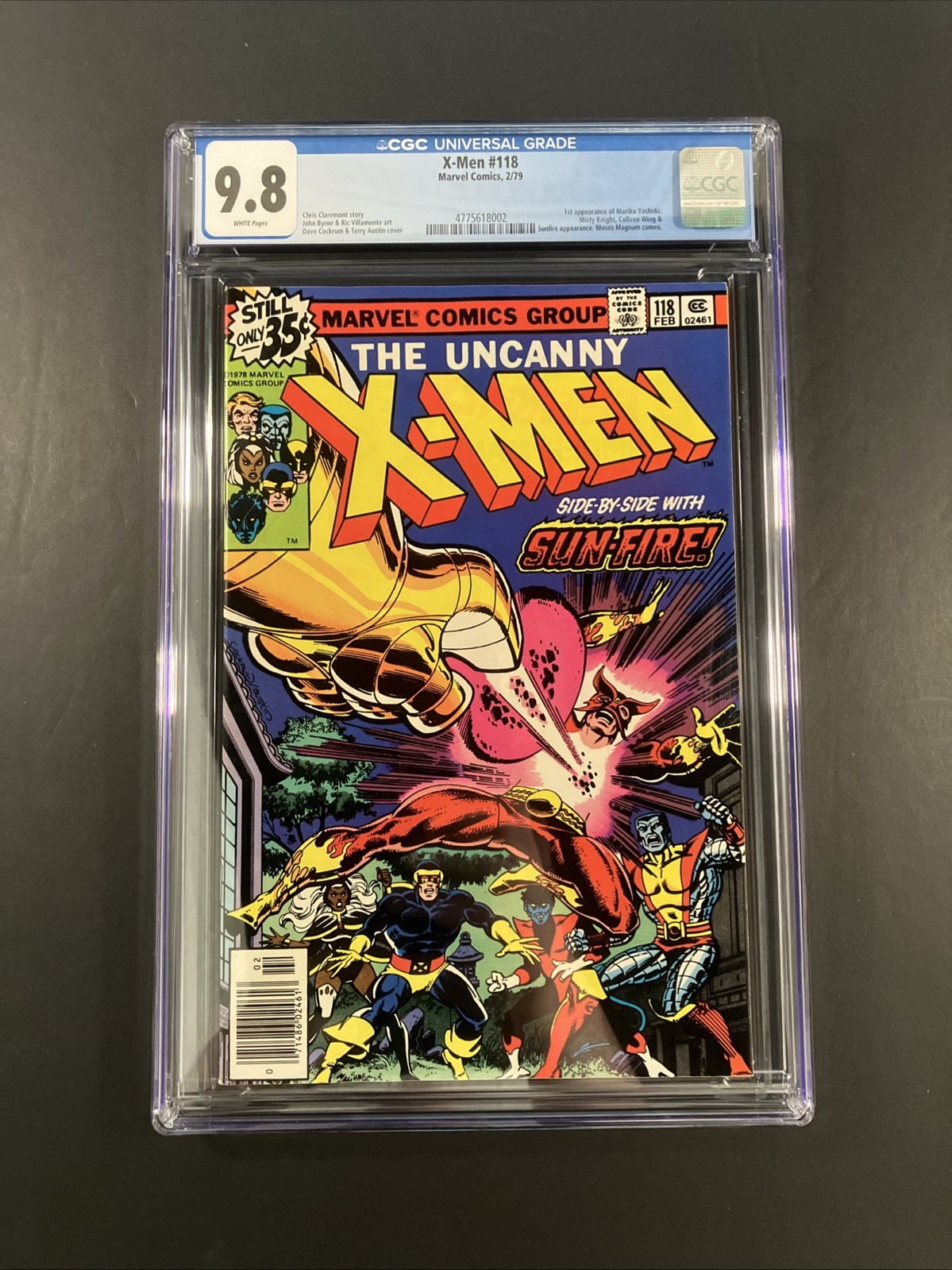 Uncanny X-Men #118 CGC 9.8 White Pages 1979 1st Appearance Mariko Yashida Uncanny X-Men #118 CGC 9.8 White Pages 1979 1st Appearance Mariko Yashida