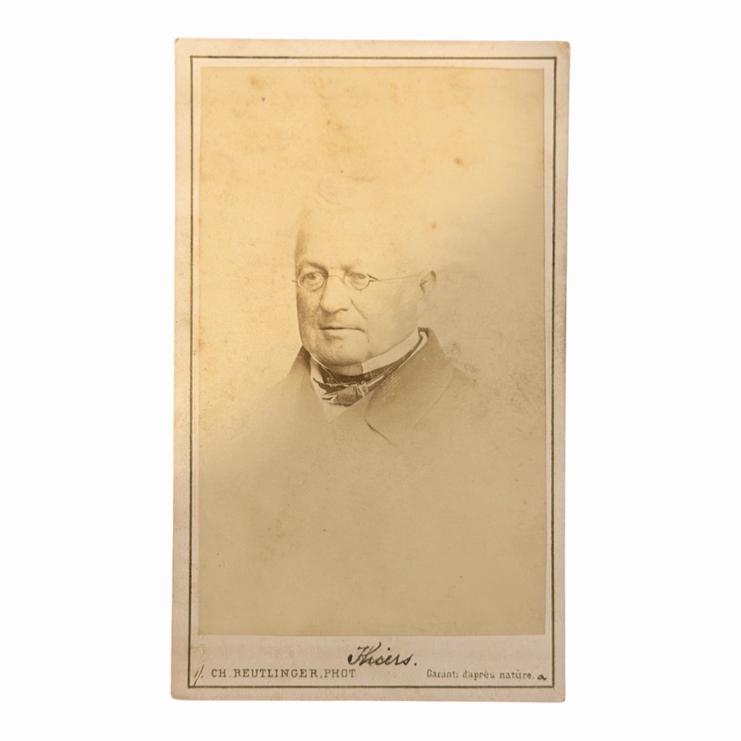 Adolphe Thiers CDV Photo Charles Reutlinger Paris French President c1860s