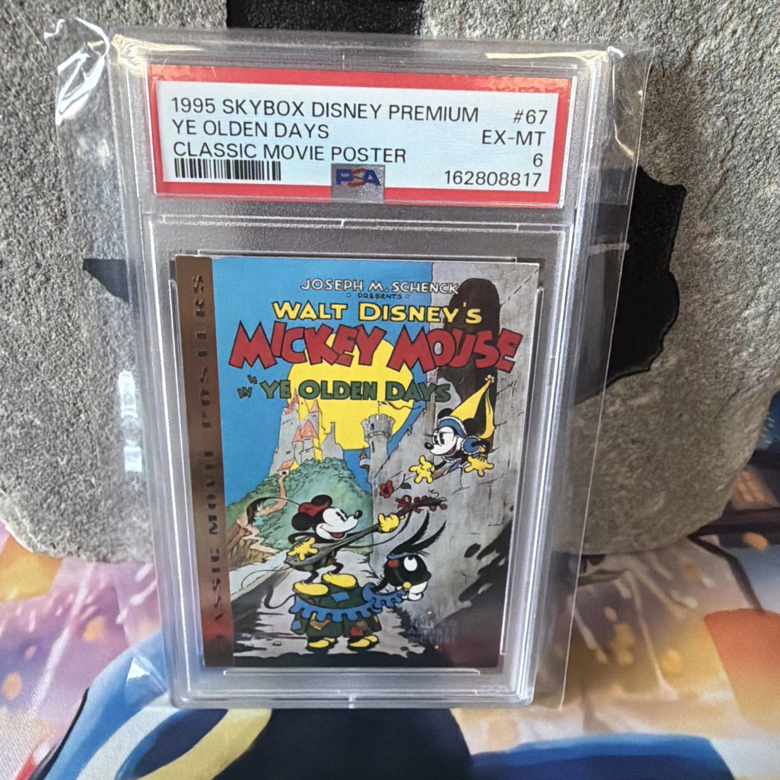 1995 SkyBox Disney Premium #67 Ye Olden Days Mickey Mouse PSA 6 Vintage