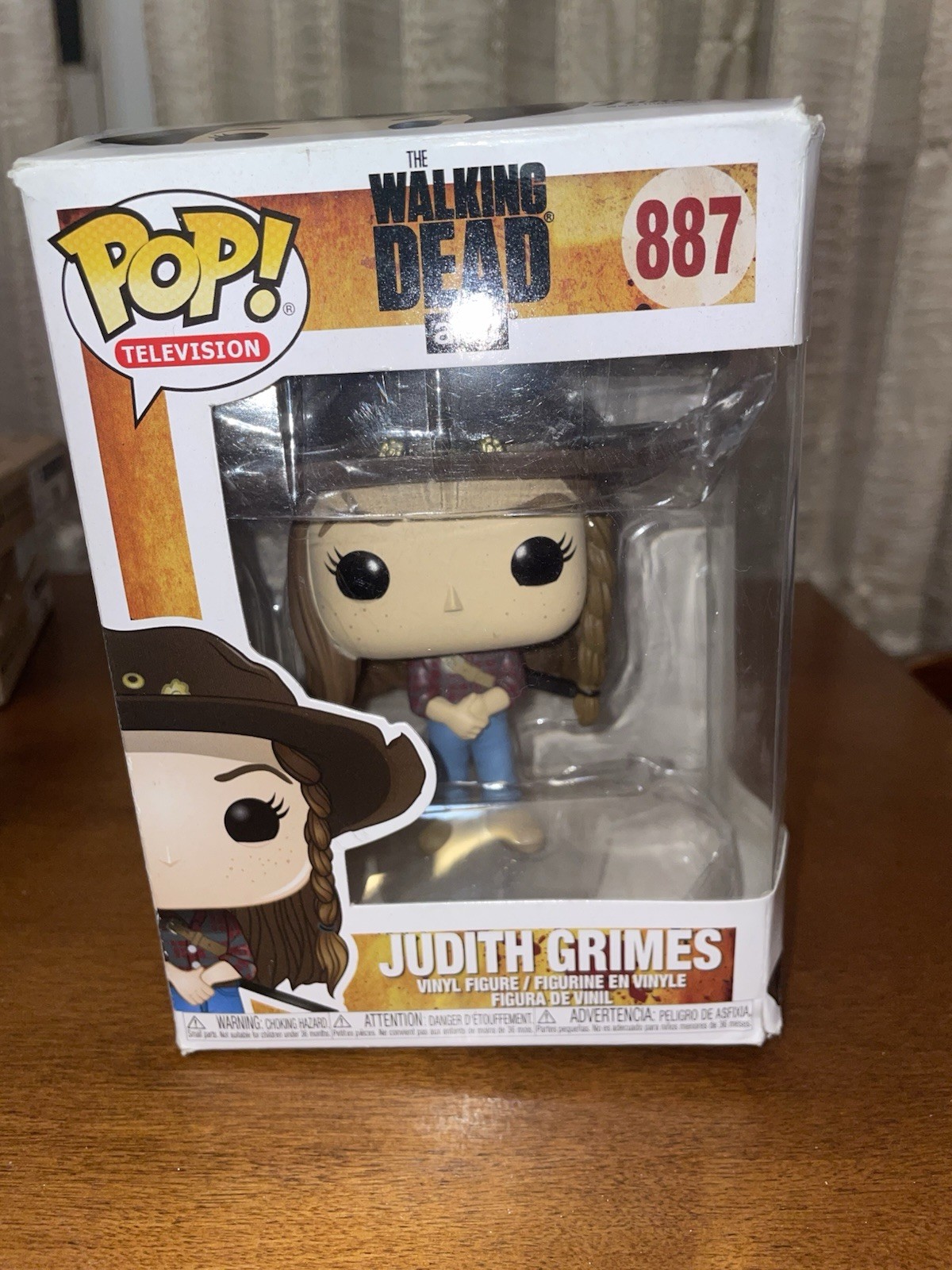 Funko Pop Vinyl: The Walking Dead Judith Grimes #887 AMC Exclusive Box Damage Funko Pop Vinyl: The Walking Dead Judith Grimes #887 AMC Exclusive Box Damage